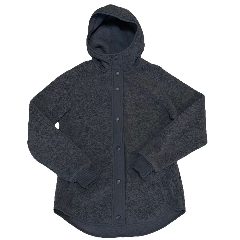 5.11 Tactical Women's Gray Frances Fleece Full Snap Hooded Small Jacket
